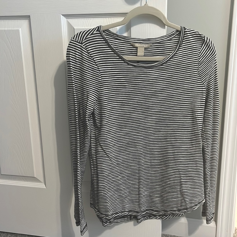 Banana Republic long sleeved striped shirt.